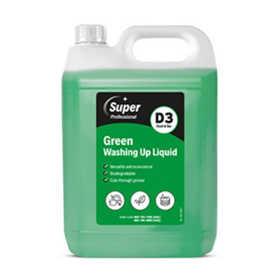 Picture of Super Professional Green WashingUp Liquid 5lt D3x1